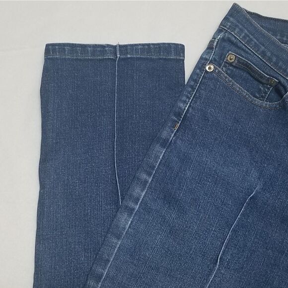 VINTAGE Liz Claiborne Hepburn Pleated Cropped Jean - Picture 7 of 15